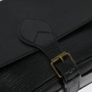 LOUIS VUITTON Epi Cartouchiere MM Shoulder Bag Black Noir M52242 LV Auth BA4693-14