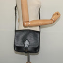 LOUIS VUITTON Epi Cartouchiere MM Shoulder Bag Black Noir M52242 LV Auth BA4693-22