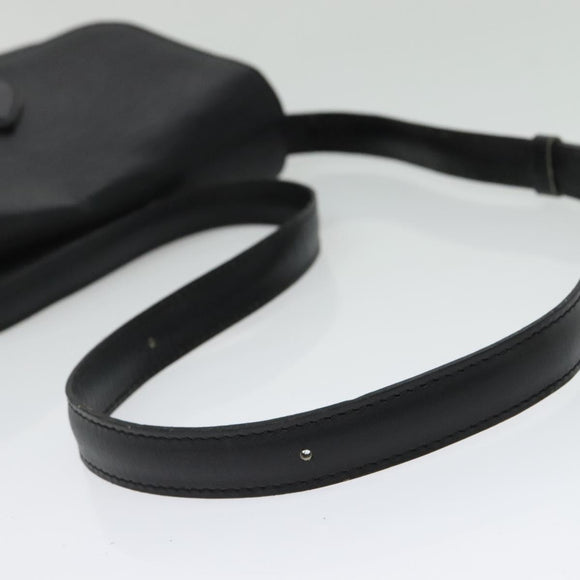 LOUIS VUITTON Epi Cartouchiere MM Shoulder Bag Black Noir M52242 LV Auth BA4693