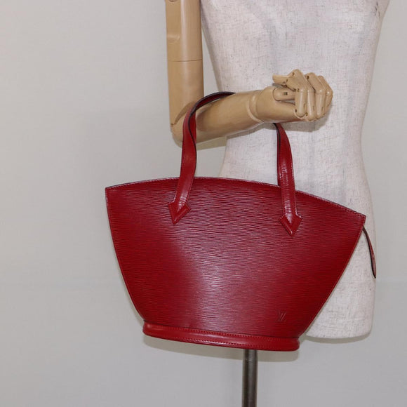 LOUIS VUITTON Epi Saint Jacques Shoulder Bag Red M52277 LV Auth BA4703