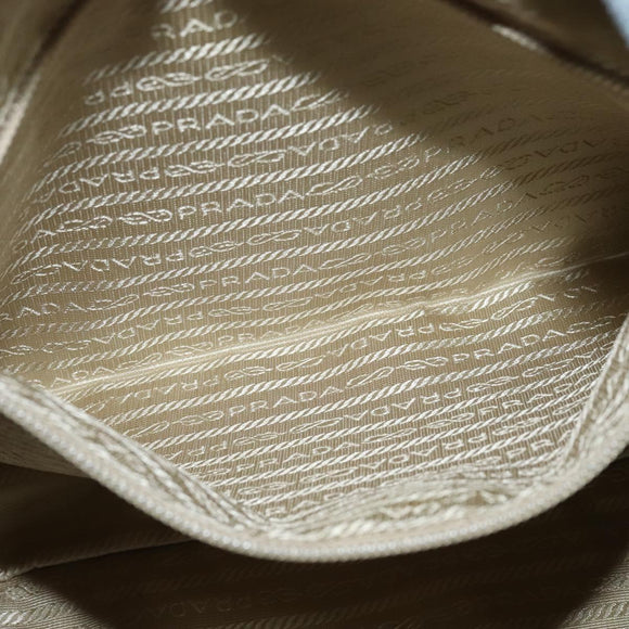 PRADA Shoulder Bag Nylon Light Blue Silver Auth BA4705