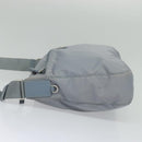 PRADA Shoulder Bag Nylon Light Blue Silver Auth BA4705-3