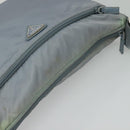 PRADA Shoulder Bag Nylon Light Blue Silver Auth BA4705-6