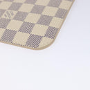 LOUIS VUITTON Damier Azur Neverfull MM Pouch Pouch LV Auth BA4707-16