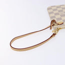 LOUIS VUITTON Damier Azur Neverfull MM Pouch Pouch LV Auth BA4707-8