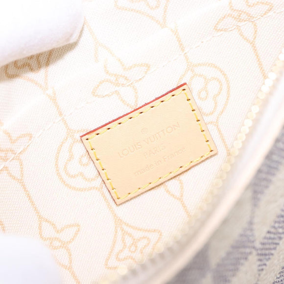 LOUIS VUITTON Damier Azur Neverfull MM Pouch Pouch LV Auth BA4707