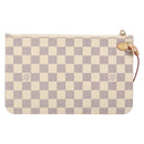 LOUIS VUITTON Damier Azur Neverfull MM Pouch Pouch LV Auth BA4707-2