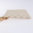LOUIS VUITTON Damier Azur Neverfull MM Pouch Pouch LV Auth BA4707-4