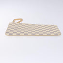 LOUIS VUITTON Damier Azur Neverfull MM Pouch Pouch LV Auth BA4707-6
