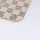 LOUIS VUITTON Damier Azur Neverfull MM Pouch Pouch LV Auth BA4707-14