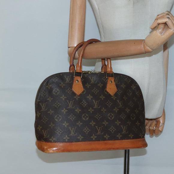LOUIS VUITTON Monogram Alma Hand Bag M51130 LV Auth BA4709