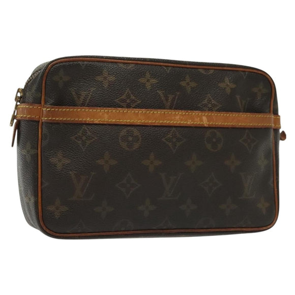 LOUIS VUITTON Monogram Compiegne 23 Clutch Bag M51847 LV Auth BA4713