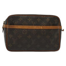 LOUIS VUITTON Monogram Compiegne 23 Clutch Bag M51847 LV Auth BA4713-13