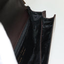 Salvatore Ferragamo Shoulder Bag Vinyl Brown Gold Auth BA4715-19