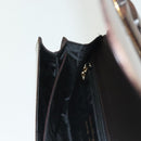 Salvatore Ferragamo Shoulder Bag Vinyl Brown Gold Auth BA4715-20