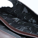 Salvatore Ferragamo Shoulder Bag Vinyl Brown Gold Auth BA4715-21