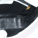 Salvatore Ferragamo Shoulder Bag Leather White Gold Auth BA4716-19