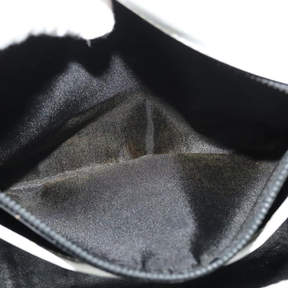 Salvatore Ferragamo Shoulder Bag Leather White Gold Auth BA4716