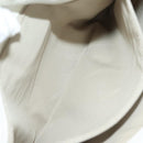 BURBERRY Shoulder Bag Leather White Silver Auth BA4718-21