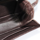 CELINE C Sulky Horsebit Shoulder Bag Canvas Leather Brown Gold Auth BA4723-19