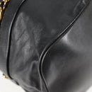 Chloe Hand Bag Leather 2way Black Gold Auth BA4725-15