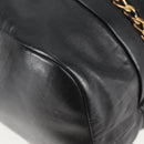 Chloe Hand Bag Leather 2way Black Gold Auth BA4725-16
