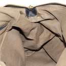 Chloe Hand Bag Leather 2way Black Gold Auth BA4725-22