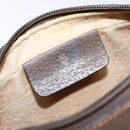 GUCCI GG Supreme Web Sherry Line Clutch Bag PVC Beige Gold Auth BA4726-9