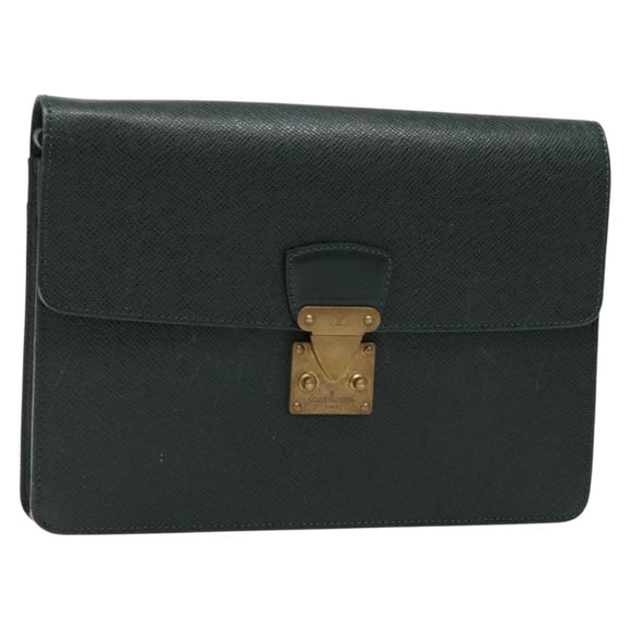 LOUIS VUITTON Taiga Pochette Kourad Clutch Bag Epicea M30194 LV Auth BA4727