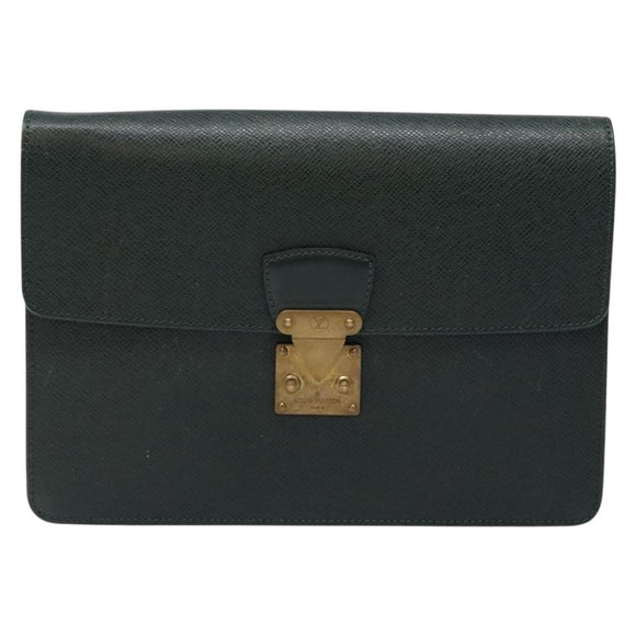 LOUIS VUITTON Taiga Pochette Kourad Clutch Bag Epicea M30194 LV Auth BA4727