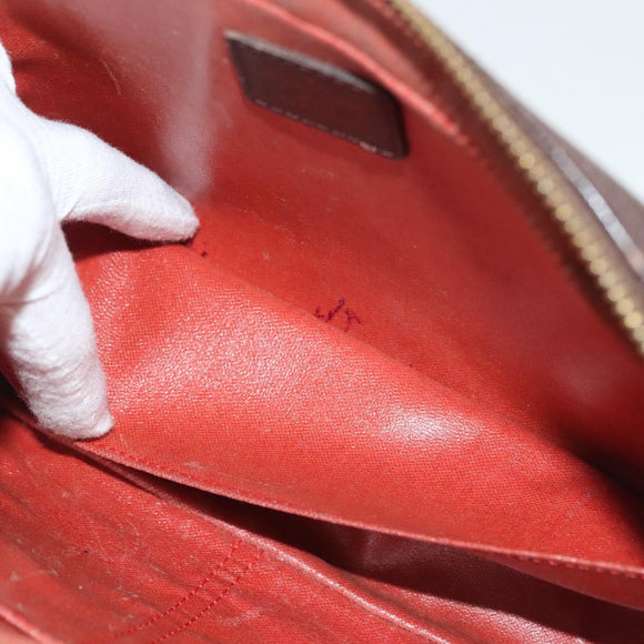 LOUIS VUITTON Damier Ebene Trousse Toilette Clutch Bag N47623 LV Auth BA4732