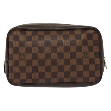 LOUIS VUITTON Damier Ebene Trousse Toilette Clutch Bag N47623 LV Auth BA4732 - 0