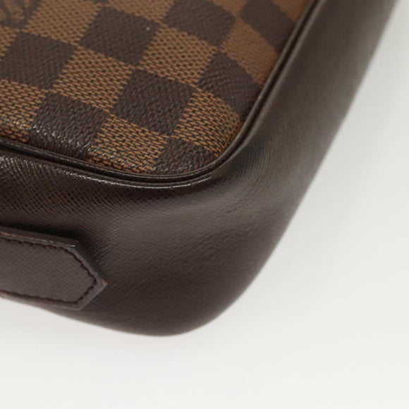LOUIS VUITTON Damier Ebene Trousse Toilette Clutch Bag N47623 LV Auth BA4732