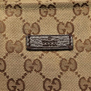 GUCCI GG Canvas Web Sherry Line Tote Bag Gold Beige 131228 Auth BA4742-18