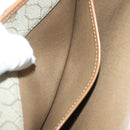 Christian Dior Honeycomb Canvas Chain Shoulder Bag PVC Beige Gold Auth BA4743-20