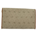 Christian Dior Honeycomb Canvas Chain Shoulder Bag PVC Beige Gold Auth BA4743-3