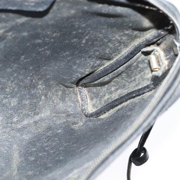 Christian Dior Shoulder Bag Leather Black Silver Auth BA4744