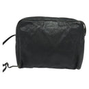 Christian Dior Shoulder Bag Leather Black Silver Auth BA4744-2