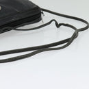 Christian Dior Shoulder Bag Leather Black Silver Auth BA4744-7