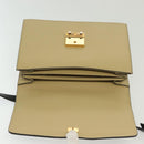 GUCCI Horsebit Zumi Shoulder Bag Leather Beige Gold Silver 576388 Auth BA4748-10