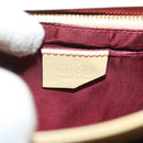 GUCCI Horsebit Zumi Shoulder Bag Leather Beige Gold Silver 576388 Auth BA4748-18