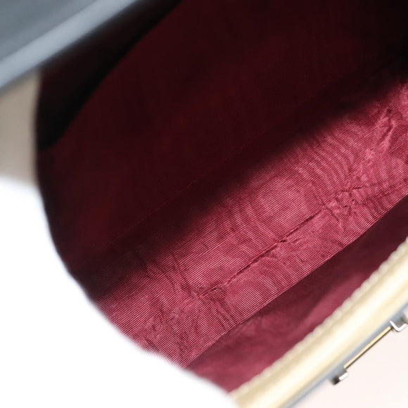 GUCCI Horsebit Zumi Shoulder Bag Leather Beige Gold Silver 576388 Auth BA4748