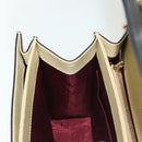 GUCCI Horsebit Zumi Shoulder Bag Leather Beige Gold Silver 576388 Auth BA4748-20