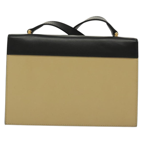 GUCCI Horsebit Zumi Shoulder Bag Leather Beige Gold Silver 576388 Auth BA4748