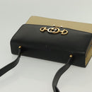 GUCCI Horsebit Zumi Shoulder Bag Leather Beige Gold Silver 576388 Auth BA4748-6