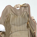 PRADA Hand Bag Safiano Leather 2way Beige Gold Auth BA4750-26