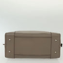 LOEWE Anagram Amazona 28 Hand Bag Leather Gray Silver Auth BA4751-6