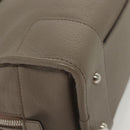 LOEWE Anagram Amazona 28 Hand Bag Leather Gray Silver Auth BA4751-16