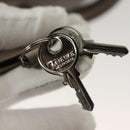 LOEWE Anagram Amazona 28 Hand Bag Leather Gray Silver Auth BA4751-10