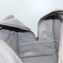 LOEWE Anagram Amazona 28 Hand Bag Leather Gray Silver Auth BA4751-22